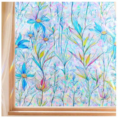 Produktbild von Dekorative Fensterfolie mit Regenbogeneffekt und UV-Schutz