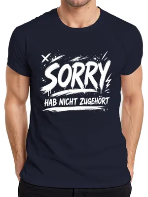 Obrázok produktu pre Prepáčte, nepočul som. Zábavné. Sarkastické. Výrok. Humor. Vtipné. Pánske tričko, tmavomodrá farba, veľkosť 3XL