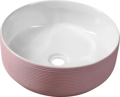 Immagine prodotto di Lavabo da appoggio in Vetroceramica ARDEA, diam. 41 cm, rosa