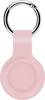 Immagine prodotto di Portachiavi Jumadas compatibile con Apple AirTag (2 pezzi) – custodia e supporto in silicone protettivo – rosa chiaro