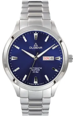 Produktbild von Dugena Herren-Uhr Tresor Master Automatik Blau Edelstahl-Band 4460982