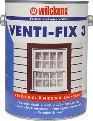Produktbild von Wilckens Venti Fix 3 Fensterweiß seidenglänzend, 2,5 l