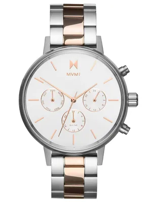 Produktbild von MVMT D-FC01-S Damen-Armbanduhr, Edelstahl-Gehäuse, Metall-Armband