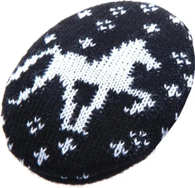 Produktbild von (( earbags | FASHION Ohrenwärmer , Strickpferd schwarz, L
