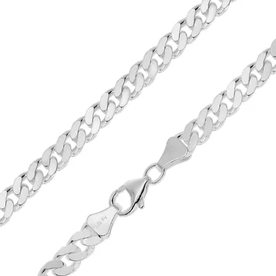 trendor 15104 Herren-Halskette Silber 925 Flachpanzer Breite 6 mm 1