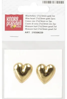Produktbild von KNORR PRANDELL 218306220 Wachsherz 21 x 23 mm goldfarben
