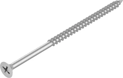 Produktbild von SECCARO Spanplattenschraube 6 x 120 mm, Edelstahl V2A VA A2, Holzschraube mit Teilgewinde, Kreuzschlitz / PZ, 50 Stück