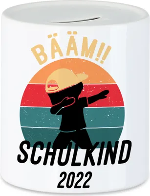 Produktbild von Kinder Bääm! Schulkind 2022 Spardose Einschulung Geschenk Schulanfang Schule Schuleinführung
