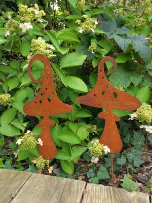 Productafbeelding van Edelrost paddenstoelen, set van 2 stuks