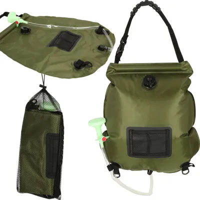 Image de Douche de camping solaire 20L XXL avec thermomètre