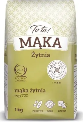 MĄKA ŻYTNIA TYP 720 NA CHLEB 1KG TOTA