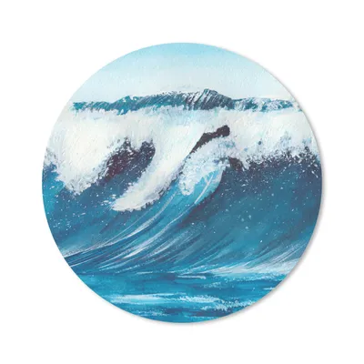Produktbild von MuchoWow® Mauspad Mousepad Golf - Meer - Aquarell 50x50 cm - Mousepads - Maus Mat - Pad - Mausunterlage - Vinyl