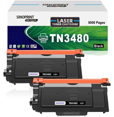 Toner kompatibel Brother TN3480/TN3430, 2er-Pack, Schwarz