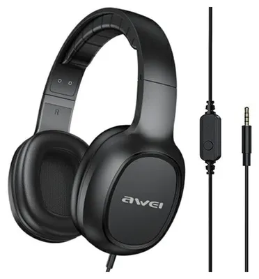 Obrázok produktu pre Slúchadlá do uší Awei Gm-6 Jack 3,5 mm Black/Black