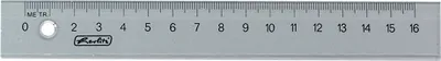 Produktbild von Herlitz Flachlineal 160 mm lang transparent