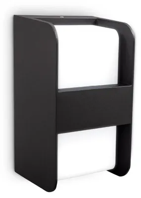 Image de B.K.Licht lampe d'extérieur I design moderne avec barre centrale I 1 douille E27 I applique murale IP44 I 215x120 mm I livré sans ampoule