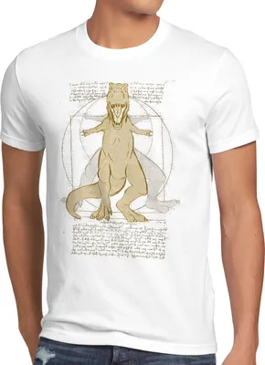 Produktbild von style3 Vitruvianischer T-Rex Herren T-Shirt tyrannosaurus dinosaurier