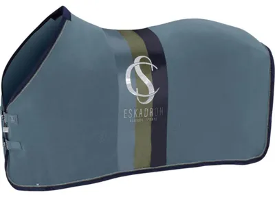 Immagine prodotto di Eskadron Abschwitzdecke Pile Stripe Classic Sports FS25 Fleecedecke Steel Blue 145cm