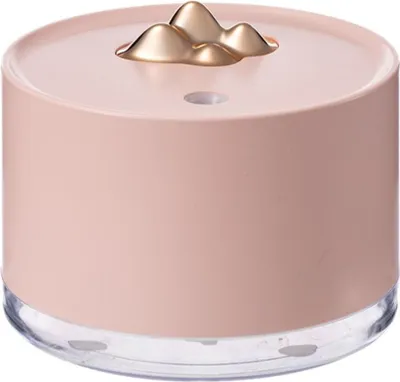 Produktbild von INF Luanshan Luftbefeuchter: Tragbarer USB-Tischluftbefeuchter mit Nachtlicht Rosa