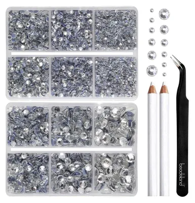 Productafbeelding van Hotfix Steentjes Set met 6080 Strass Steentjes en Gereedschap