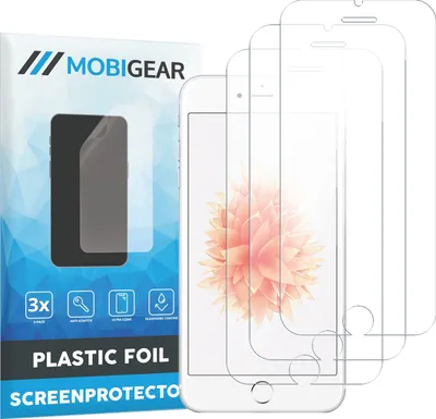 Produktbild von Mobigear iPhone SE (2016) Displayschutz Schutzfolie - Hüllenfreundlich (3er Pack)