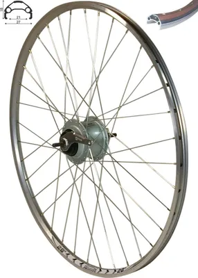Produktbild von REDONDO 28 Zoll Hinterrad Hohlkammer Felge Silber Shimano Nexus 8