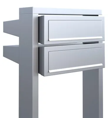 Produktbild von Briefkastenanlage Stairs for Two aus Edelstahl