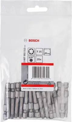 Produktbild von Schrauberbit Extra-Hart T25, 49 mm, 25er-Pack