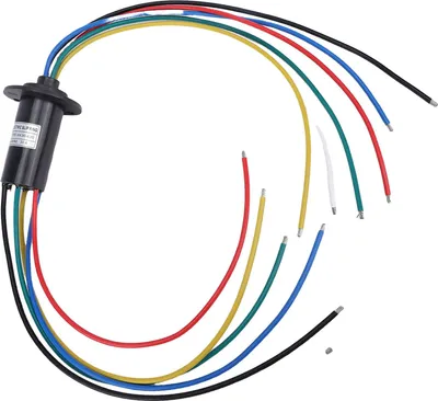 Produktbild von Elektrischer Schleifringmotor, elektrischer Anschluss, 6 Drähte, 30 A, 250 U/min, 360 Grad drehbar, klein, präzise, Kappentyp, leitfähig, 30 mm Durc
