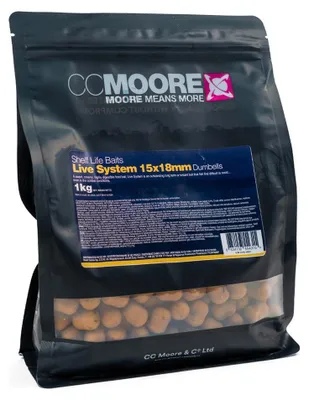 Produktbild von CC Moore Live System 15X18mm Dumbells - 1kg Boilies