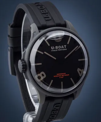 Produktbild von U-Boat 9553 DARKMOON 44 MM BK GREY CURVED CAMOUFLAGE grau schwarz Herren Uhr NEU