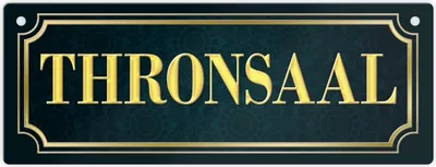 Produktbild von Thronsaal Metallschild XL