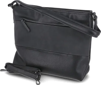Produktbild von Tom Tailor Damen Schultertasche/ Umhängetasche NICOLINA Schwarz Kunstleder-
