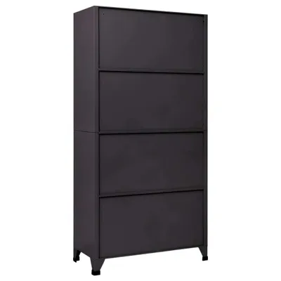 Produktbild von Schließfachschrank Anthrazit 90x40x180 cm Stahl