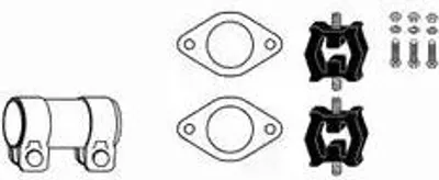 Produktbild von VEGAZ BA-168 Montagesatz Auspuffanlage Abgasanlage für BMW 3 Limousine (E46) 3 Touring (E46) 3 Coupe (E46) 3 Cabrio (E46)