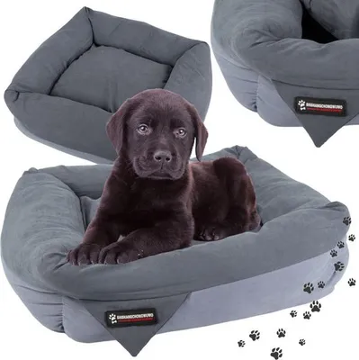 Image de Lit pour chien chat lit moelleux canapé coussin moyen