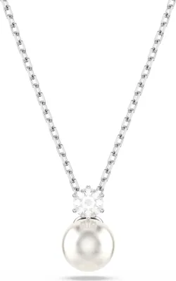 Produktbild von Swarovski Halskette Damen Matrix Anhänger Crystal Pearl Weiß 5693897