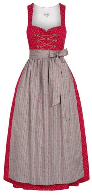 Produktbild von Dirndl Lang Thea in Rot von Nübler Größe 48