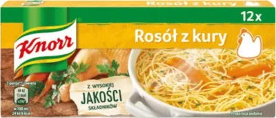 Zdjęcie produktu dla Knorr Kostka Rosołowa Rosół Bulion z Kury Drobiowa 120 g intensywny smak