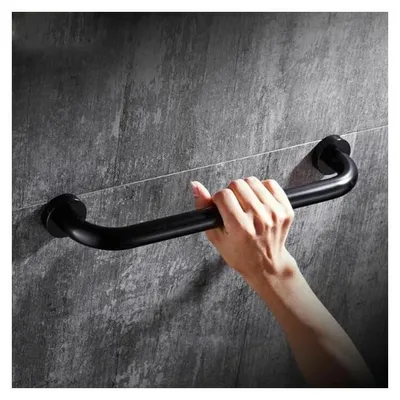 Produktbild von 50 cm Sicherheits-Haltegriff für Badewanne, WC und Dusche, geeignet für Kinder, Frauen und Senioren, Schwarz