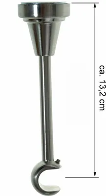 Produktbild von BASIT® Träger 19mm Gardinenstange Edelstahl look o. Trägerverlängerung H19 H29 H18 D28