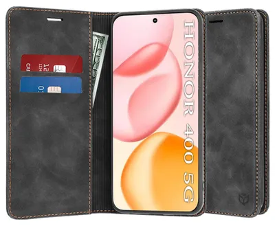 Produktbild von Techsuit – Confy Cover Klapphülle für Honor 400 – schwarz