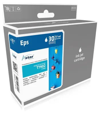 Produktbild von AS15489 ASTAR EPSON T7902 WF Tinte cyan