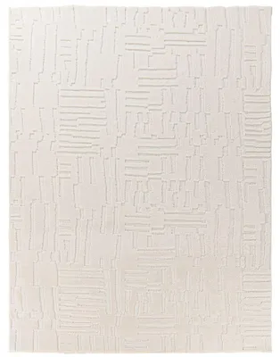 Produktbild von TT Home Wohnzimmer Teppich Schlafzimmer Hochflor Waschbar Skandinavisches Design Geometrisch Abstrakt Boho Stil Einfarbig 3D Größe 80x150 cm