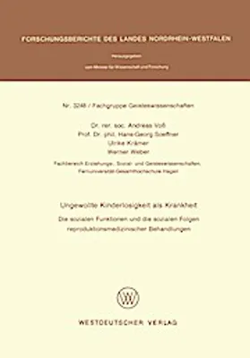 Produktbild von Ungewollte Kinderlosigkeit als Krankheit