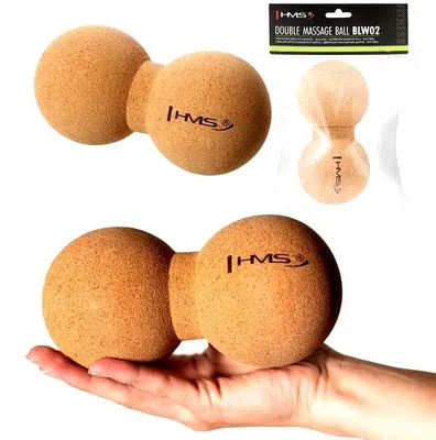 Produktbild von HMS BLW02 Doppell-Massageball Kork - Sport & Fitness