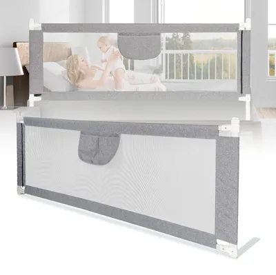 Obrázok produktu pre Postel s rozmerom 150 cm a nastaviteľnou výškou s ochranou proti pádu