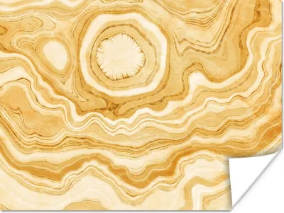 Produktbild von MuchoWow® Poster Achat - Edelsteine - Gold 120x90 cm - Wandbild