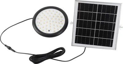 Image de Neoglint UFO Solar Powered 100 LEDs Hanging Outdoor Light with Controller Dual Operated Modes/ 3 Working Patterns/ 3 Colors Temperature Changing/ 4 Levels Brightness Adjustable Dimmable/