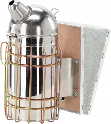 Produktbild von Edelstahl Imker-Smoker 26 cm – Edelstahl Imkerraucher, Bienenraucher mit Lederblasebalg